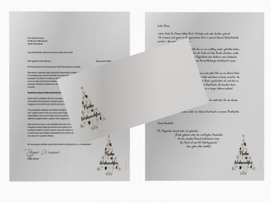 Weihnachtsbriefpapier mit Motiv Briefpapier mit Motiv